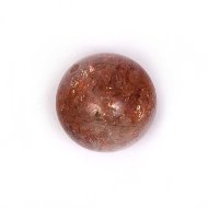 Солнечный камень, бусина шарик 14,5мм