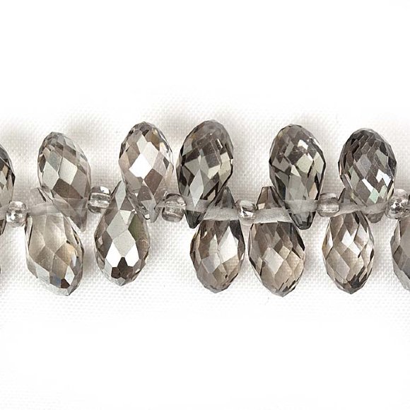 Teardrop TopDrilled раухтопазовый 6х13 (5шт.)