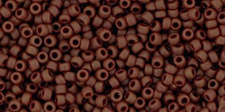 Бисер TOHO 15/0 [046F] Opaque-Frosted Oxblood (371)