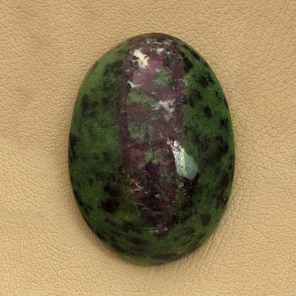 Цоизит, кабошон капля 40х51