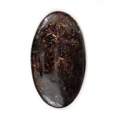 Астрофиллит, кабошон овальный 40х70 Астрофиллит, кабошон овальный 40х70