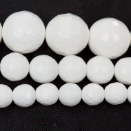 Кахолонг, шарик гранёный 8мм (5шт.)