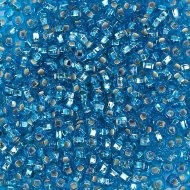 Бисер [67150] голубой Capri Blue "огонёк"  8/0