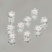 Шапочка из белого металла 3,2мм (18шт.) Шапочка из белого металла 3,2мм (18шт.)