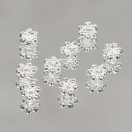 Шапочка из белого металла 3,2мм (18шт.) Шапочка из белого металла 3,2мм (18шт.)