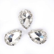 Страз в цапе капля Crystal 10х14