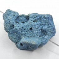 Коралл синий, бусина фриформ 40х30 Коралл синий, бусина фриформ 40х30