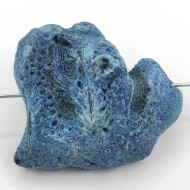 Коралл синий, бусина большая фриформ 35х30 Коралл синий, бусина большая фриформ 35х30