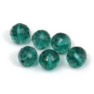 Шарик с мелкой гранью "Teal"  6мм (10шт.)