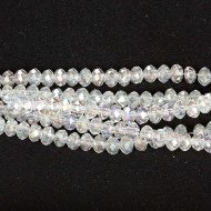 Рондель граненый "Crystal АБ" 2х3мм
