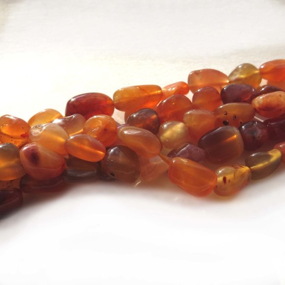 Сердолик, галтовка (нитка)