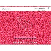 Бисер [16A77] насыщенный розовый "мелок"  6/0