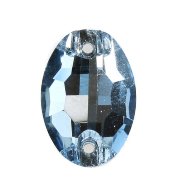 Страз пришивной овальный Light Blue 11х16