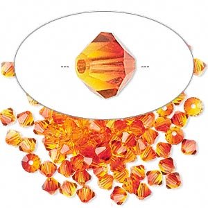 5328 SW биконус Fireopal (237) 4мм (10шт.)